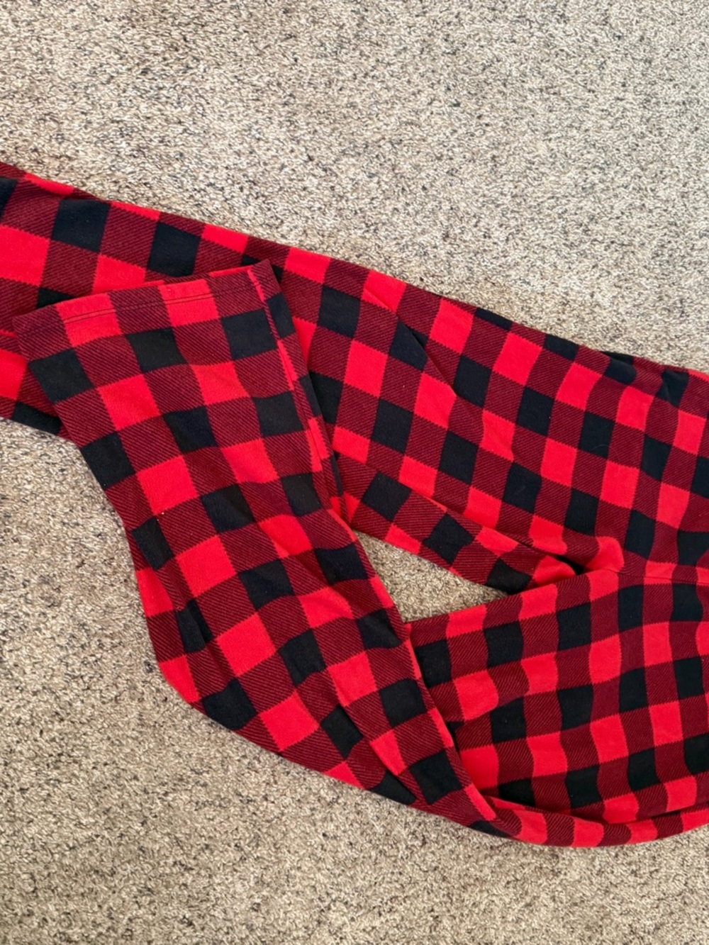 Red and Black Buffalo Plaid Scarf